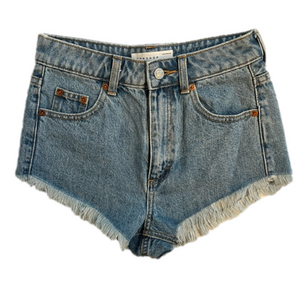 Topshop Kiri High Waisted Denim short shorts, 2” inseam, size 6 NWOT